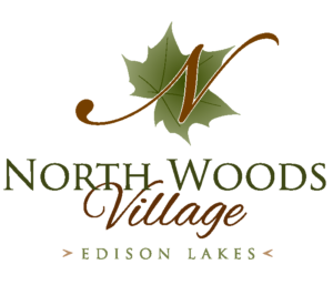 North Woods Village logo Color w Edison Lakes